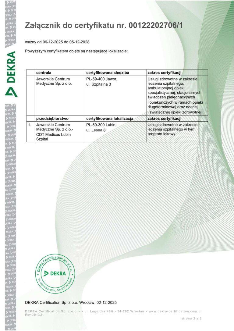 Certyfikat ISO 9001:2015