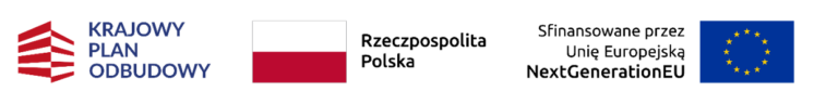 LOGO - Krajowy Plan Odbudowy - Sfinansowane przez Unię Europejską NextGenerationEU